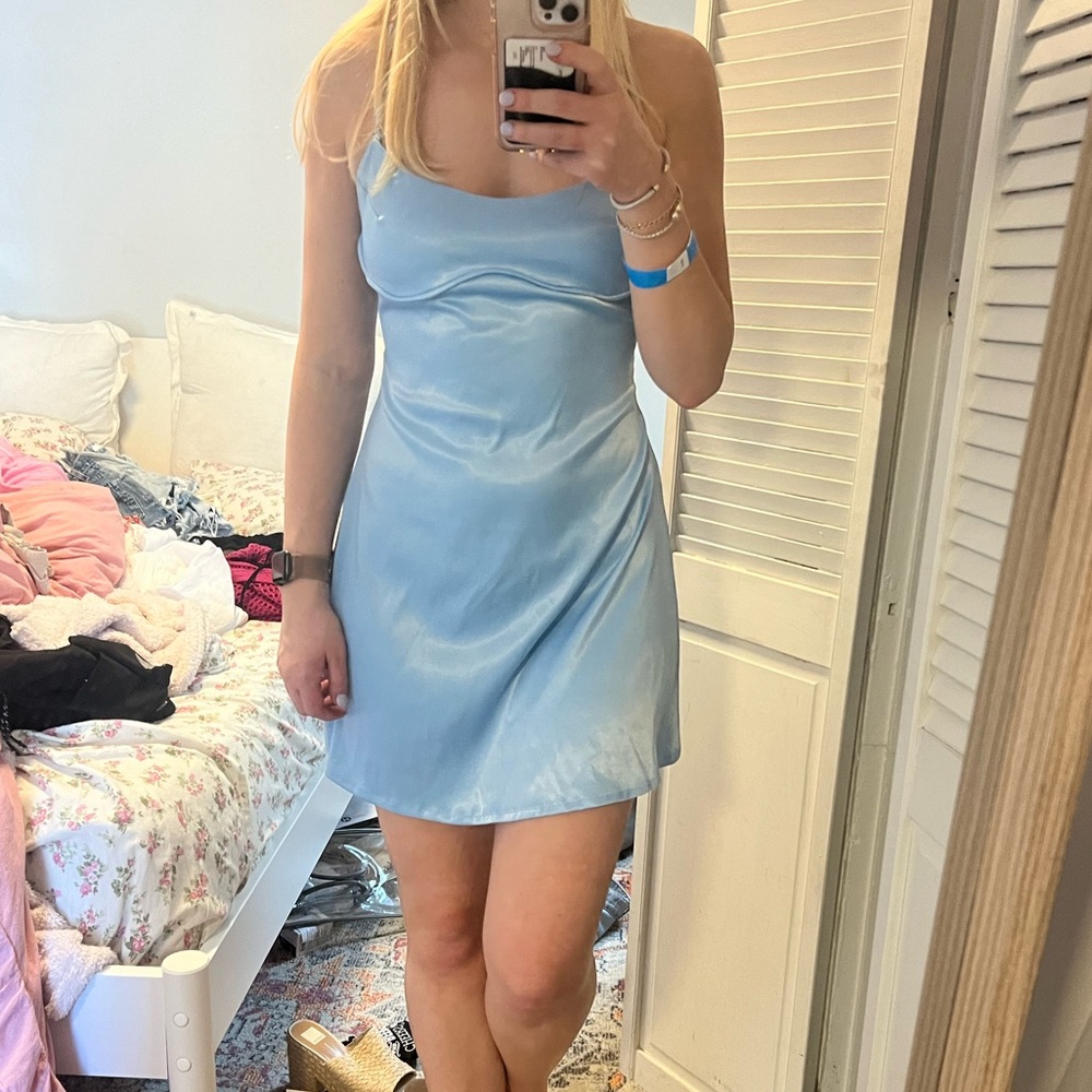 Light blue mini dress- new with tags
